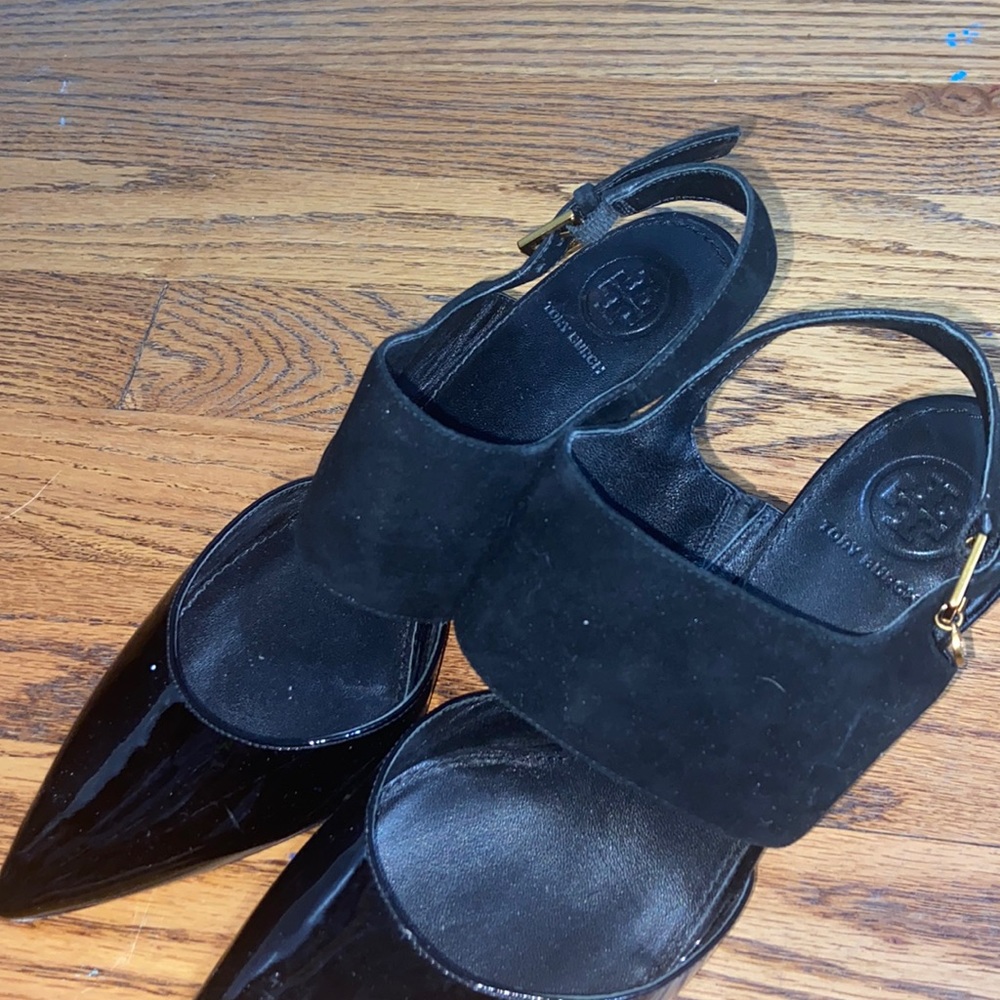 Womens Tory Burch Heels Black Strappy Size 7M